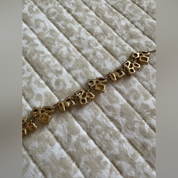 J. Crew Pastel Brulee Mixed Crystal Stone Petal Cluster Necklace - Picture 9 of 12